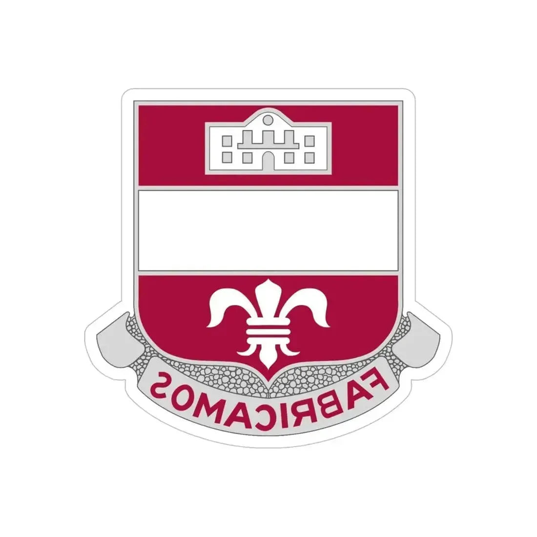 315 Engineer Battalion (U.S. Army) REVERSE PRINT Transparent Die-Cut STICKER 6 Inch Die-Cut Transparent - The Sticker Space