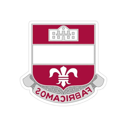 315 Engineer Battalion (U.S. Army) REVERSE PRINT Transparent Die-Cut STICKER 6 Inch Die-Cut Transparent - The Sticker Space