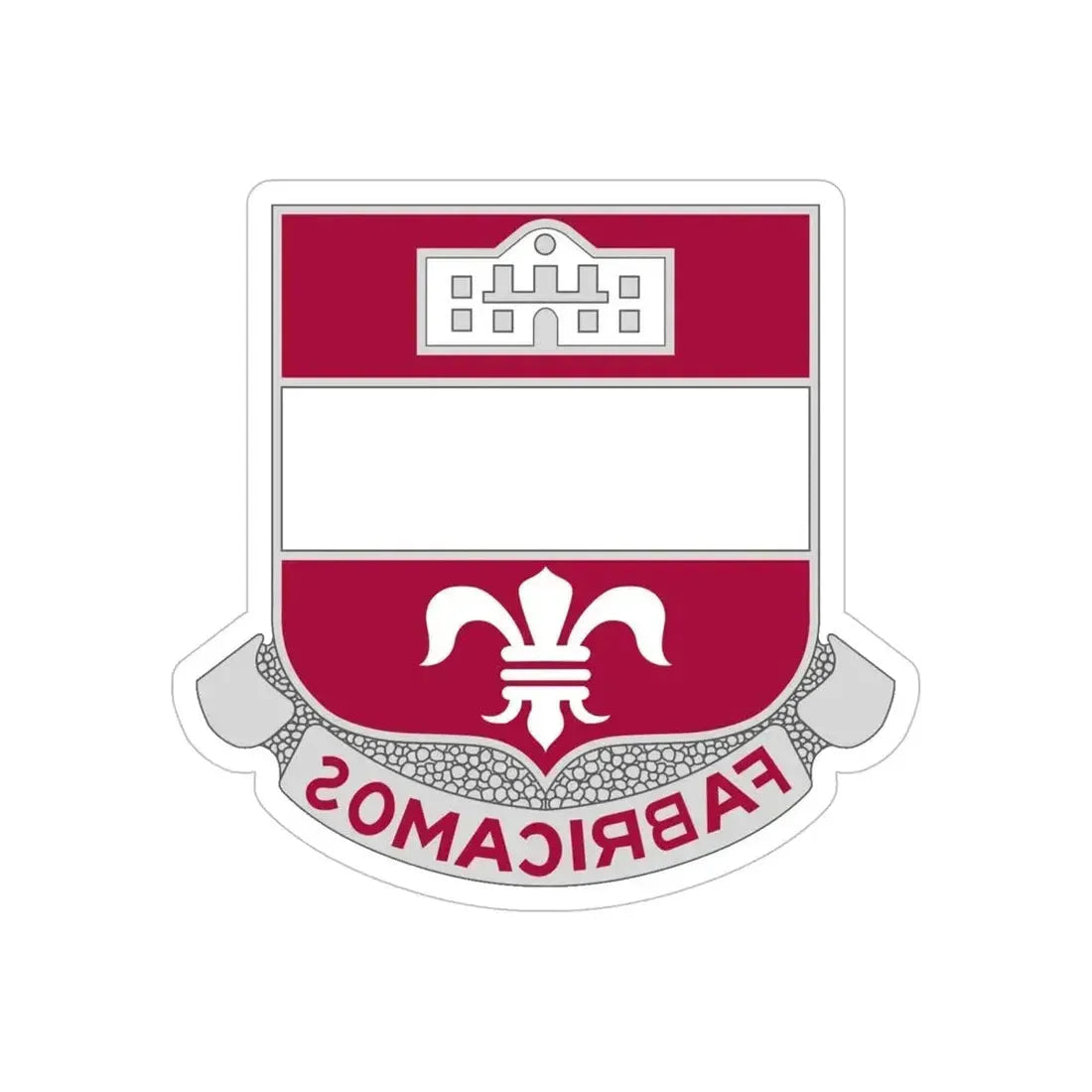 315 Engineer Battalion (U.S. Army) REVERSE PRINT Transparent Die-Cut STICKER - The Sticker Space