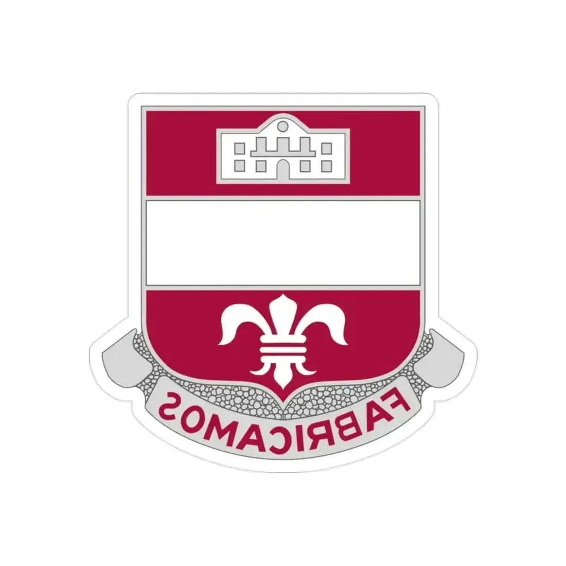 315 Engineer Battalion (U.S. Army) REVERSE PRINT Transparent Die-Cut STICKER - The Sticker Space