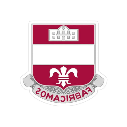 315 Engineer Battalion (U.S. Army) REVERSE PRINT Transparent Die-Cut STICKER - The Sticker Space