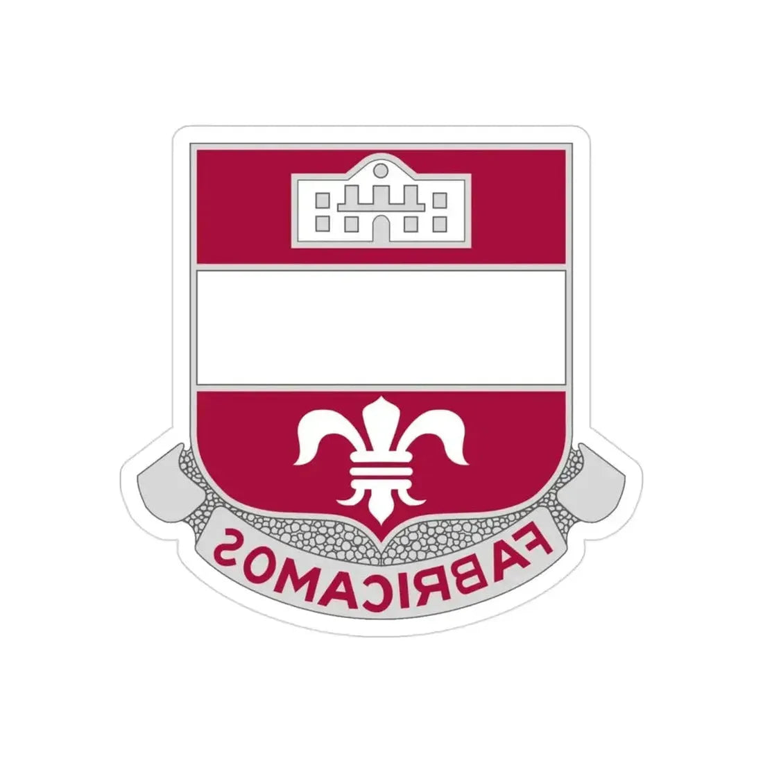 315 Engineer Battalion (U.S. Army) REVERSE PRINT Transparent Die-Cut STICKER - The Sticker Space