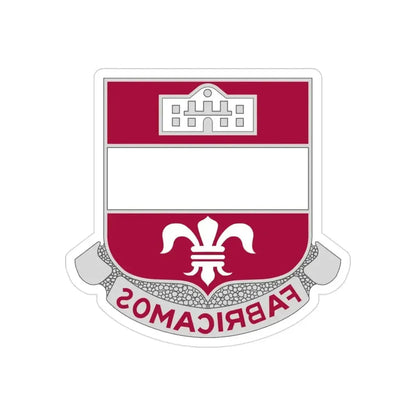 315 Engineer Battalion (U.S. Army) REVERSE PRINT Transparent Die-Cut STICKER - The Sticker Space