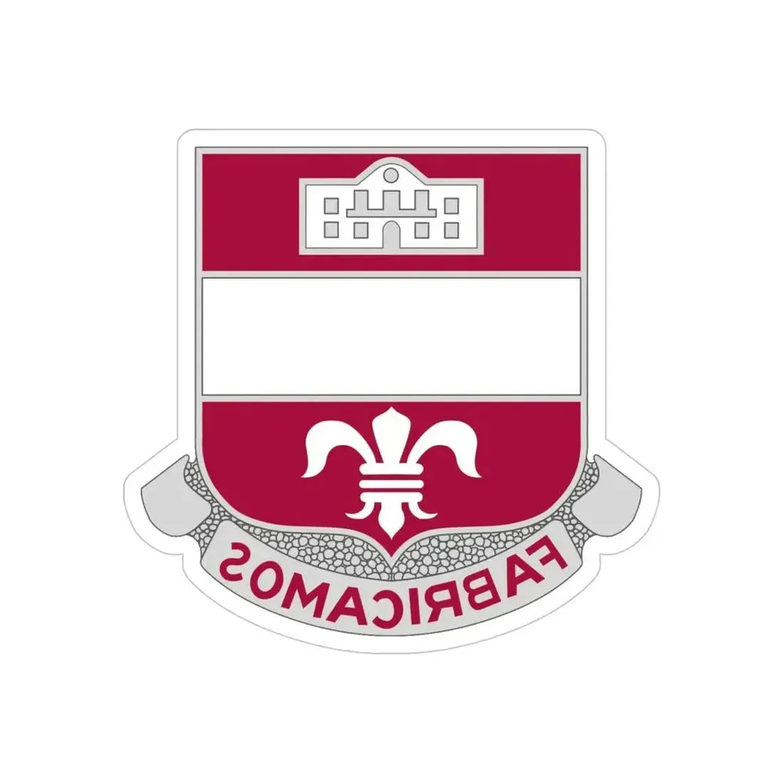 315 Engineer Battalion (U.S. Army) REVERSE PRINT Transparent Die-Cut STICKER - The Sticker Space