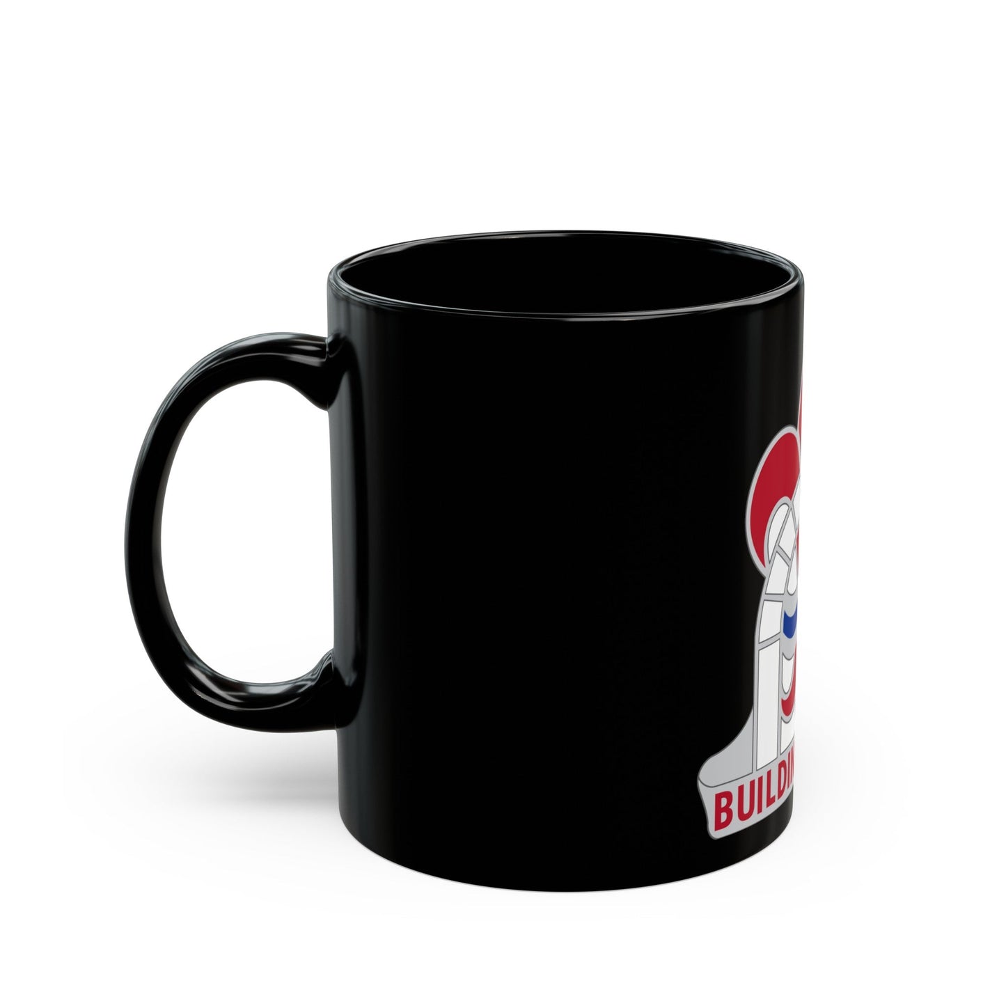 315 Engineer Group (U.S. Army) Black Coffee Mug-The Sticker Space