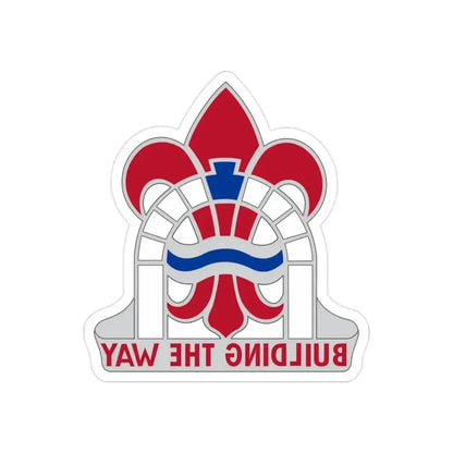 315 Engineer Group (U.S. Army) REVERSE PRINT Transparent Die-Cut STICKER 2 Inch Die-Cut Transparent - The Sticker Space