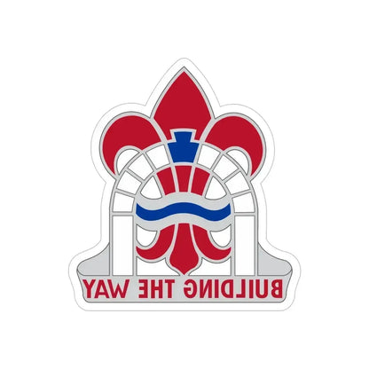 315 Engineer Group (U.S. Army) REVERSE PRINT Transparent Die-Cut STICKER 6 Inch Die-Cut Transparent - The Sticker Space