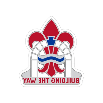 315 Engineer Group (U.S. Army) REVERSE PRINT Transparent Die-Cut STICKER - The Sticker Space