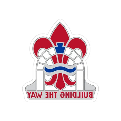 315 Engineer Group (U.S. Army) REVERSE PRINT Transparent Die-Cut STICKER - The Sticker Space