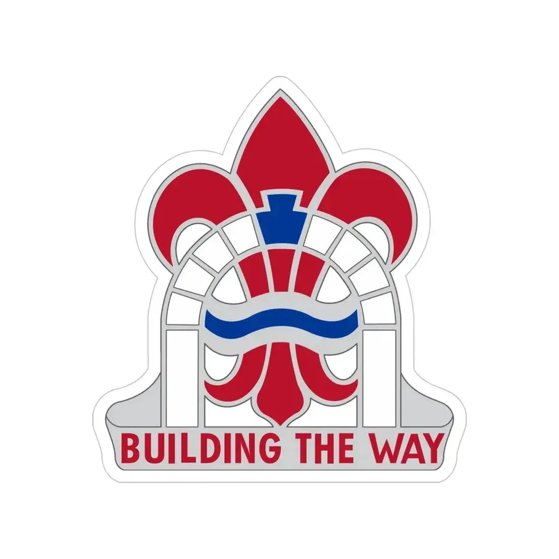 315 Engineer Group (U.S. Army) Transparent STICKER Die-Cut Vinyl Decal 4 Inch - The Sticker Space