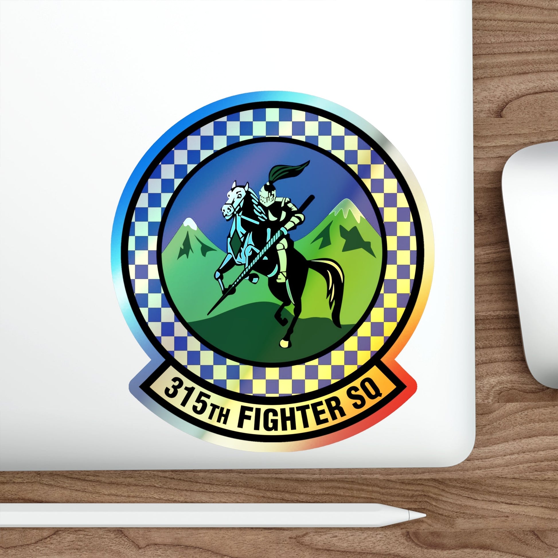 315 Fighter Squadron ACC (U.S. Air Force) Holographic STICKER Die-Cut Vinyl Decal-The Sticker Space