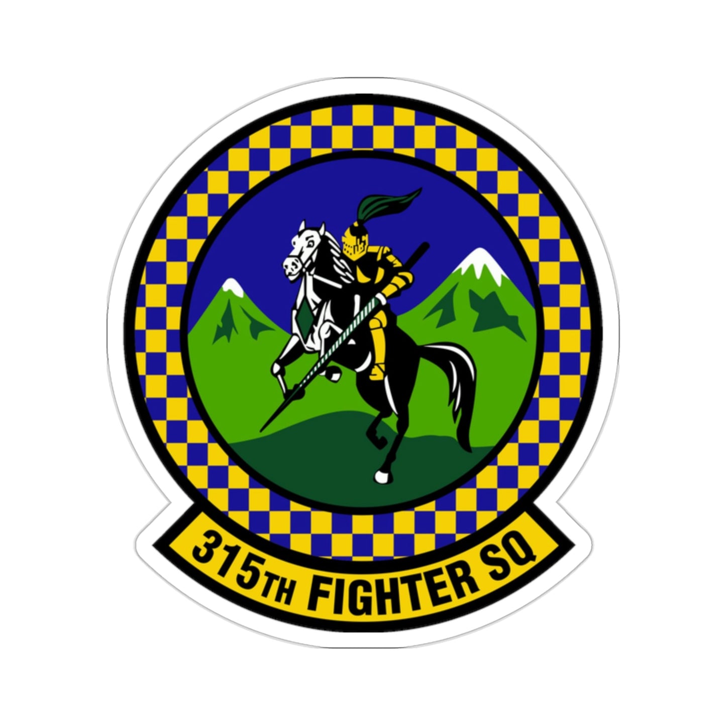 315 Fighter Squadron ACC (U.S. Air Force) STICKER Vinyl Die-Cut Decal-2 Inch-The Sticker Space