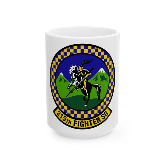 315 Fighter Squadron ACC (U.S. Air Force) White Coffee Mug-15oz-The Sticker Space
