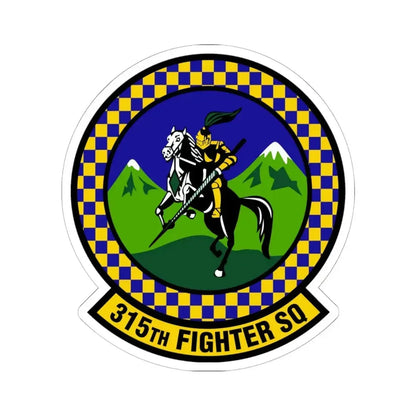 315 Fighter Squadron ACC (U.S. Air Force) STICKER Vinyl Kiss-Cut Decal 6 Inch White - The Sticker Space