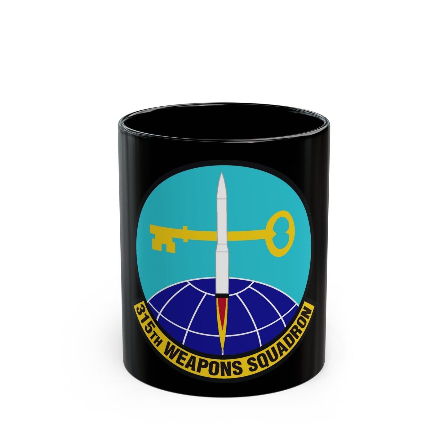 315 Weapons Squadron ACC (U.S. Air Force) Black Coffee Mug-11oz-The Sticker Space