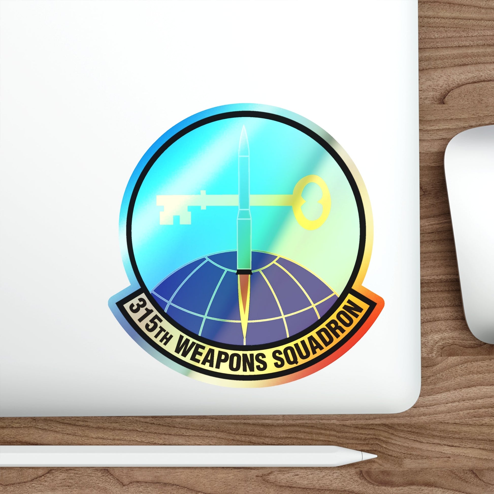 315 Weapons Squadron ACC (U.S. Air Force) Holographic STICKER Die-Cut Vinyl Decal-The Sticker Space