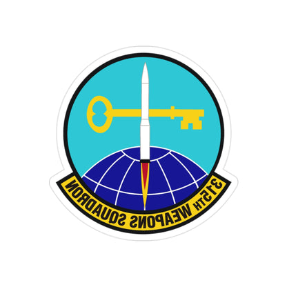 315 Weapons Squadron ACC (U.S. Air Force) REVERSE PRINT Transparent STICKER-2" × 2"-The Sticker Space