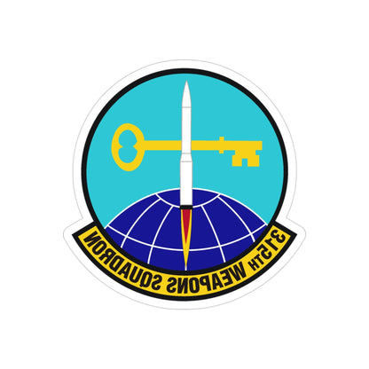 315 Weapons Squadron ACC (U.S. Air Force) REVERSE PRINT Transparent STICKER-3" × 3"-The Sticker Space