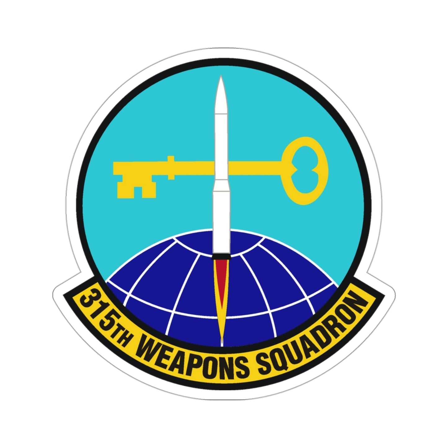 315 Weapons Squadron ACC (U.S. Air Force) STICKER Vinyl Die-Cut Decal-3 Inch-The Sticker Space