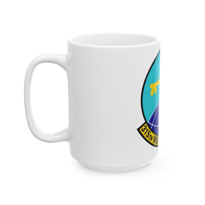 315 Weapons Squadron ACC (U.S. Air Force) White Coffee Mug-The Sticker Space