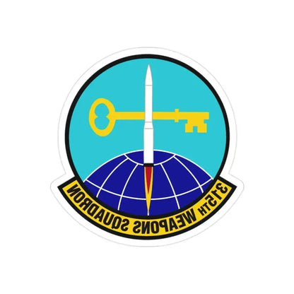 315 Weapons Squadron ACC (U.S. Air Force) REVERSE PRINT Transparent Die-Cut STICKER 2 Inch Die-Cut Transparent - The Sticker Space