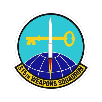 315 Weapons Squadron ACC (U.S. Air Force) STICKER Vinyl Kiss-Cut Decal 4 Inch White - The Sticker Space