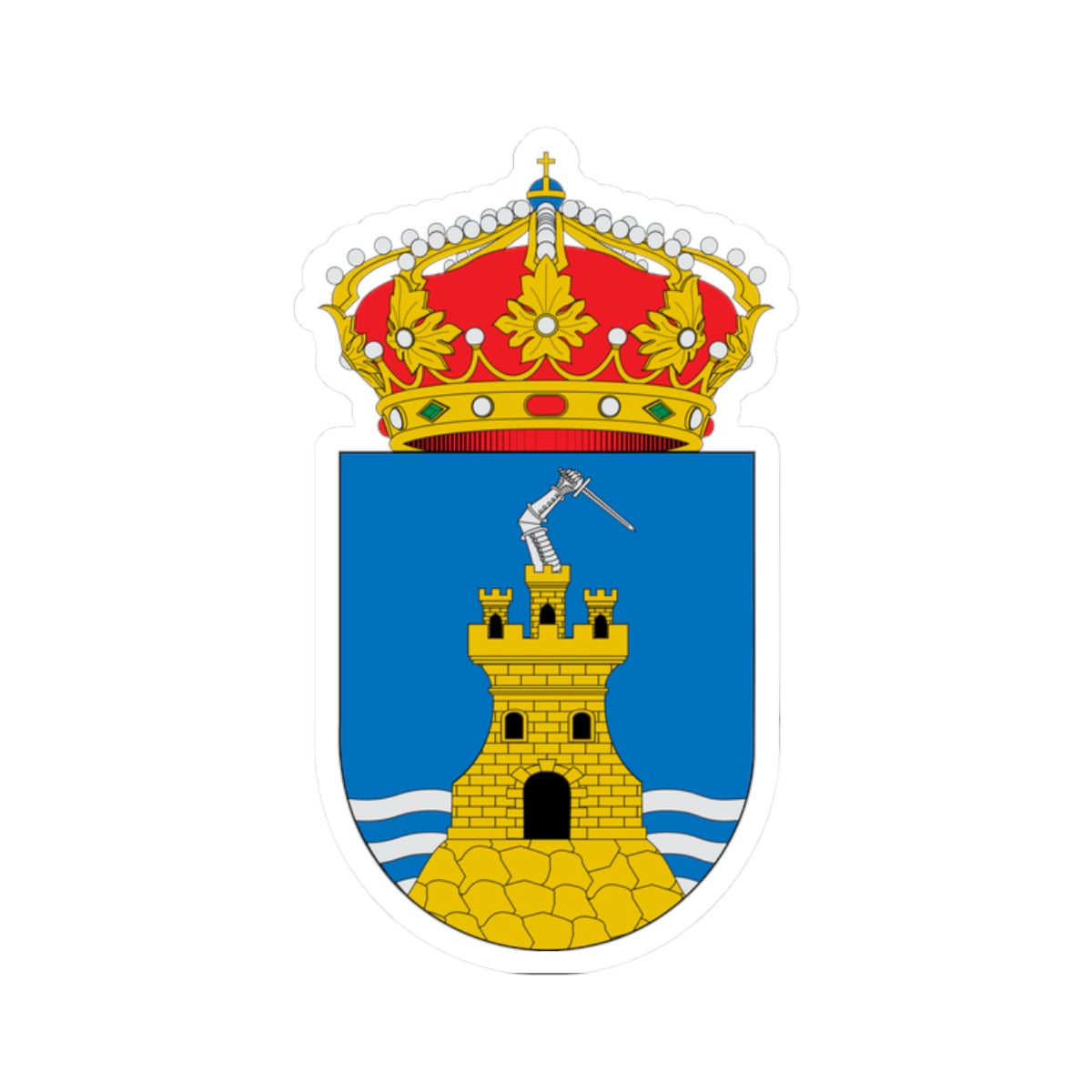 Escudo de Mazarrón (Spain) (Coat of Arms) STICKER Vinyl Kiss-Cut Decal