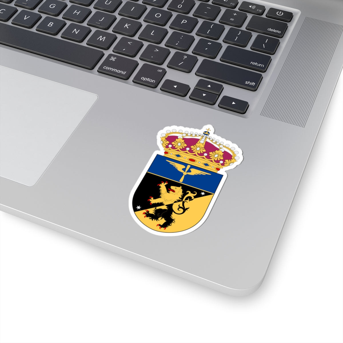 Skaraborgs flygflottilj vapen (Sweden) (Coat of Arms) STICKER Vinyl Kiss-Cut Decal