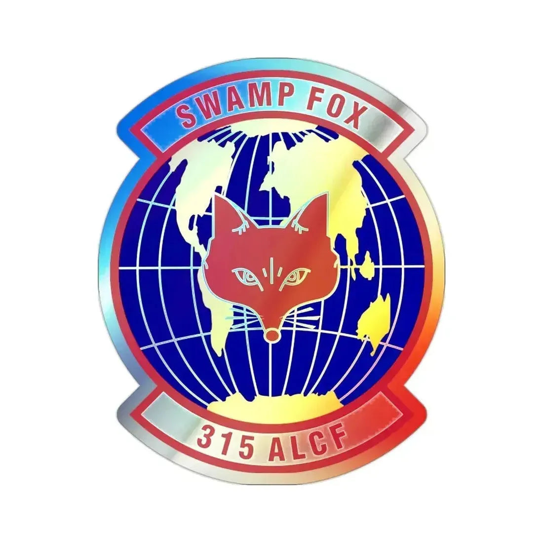 315th Airlift Control Flight (U.S. Air Force) Holographic STICKER Die-Cut Vinyl Decal 2 Inch Holographic - The Sticker Space