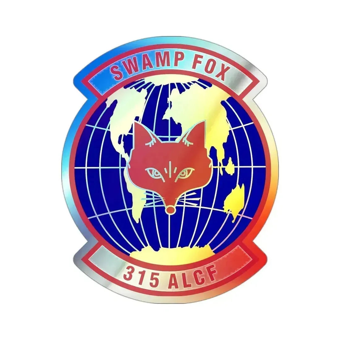 315th Airlift Control Flight (U.S. Air Force) Holographic STICKER Die-Cut Vinyl Decal 3 Inch Holographic - The Sticker Space