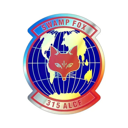 315th Airlift Control Flight (U.S. Air Force) Holographic STICKER Die-Cut Vinyl Decal 5 Inch Holographic - The Sticker Space