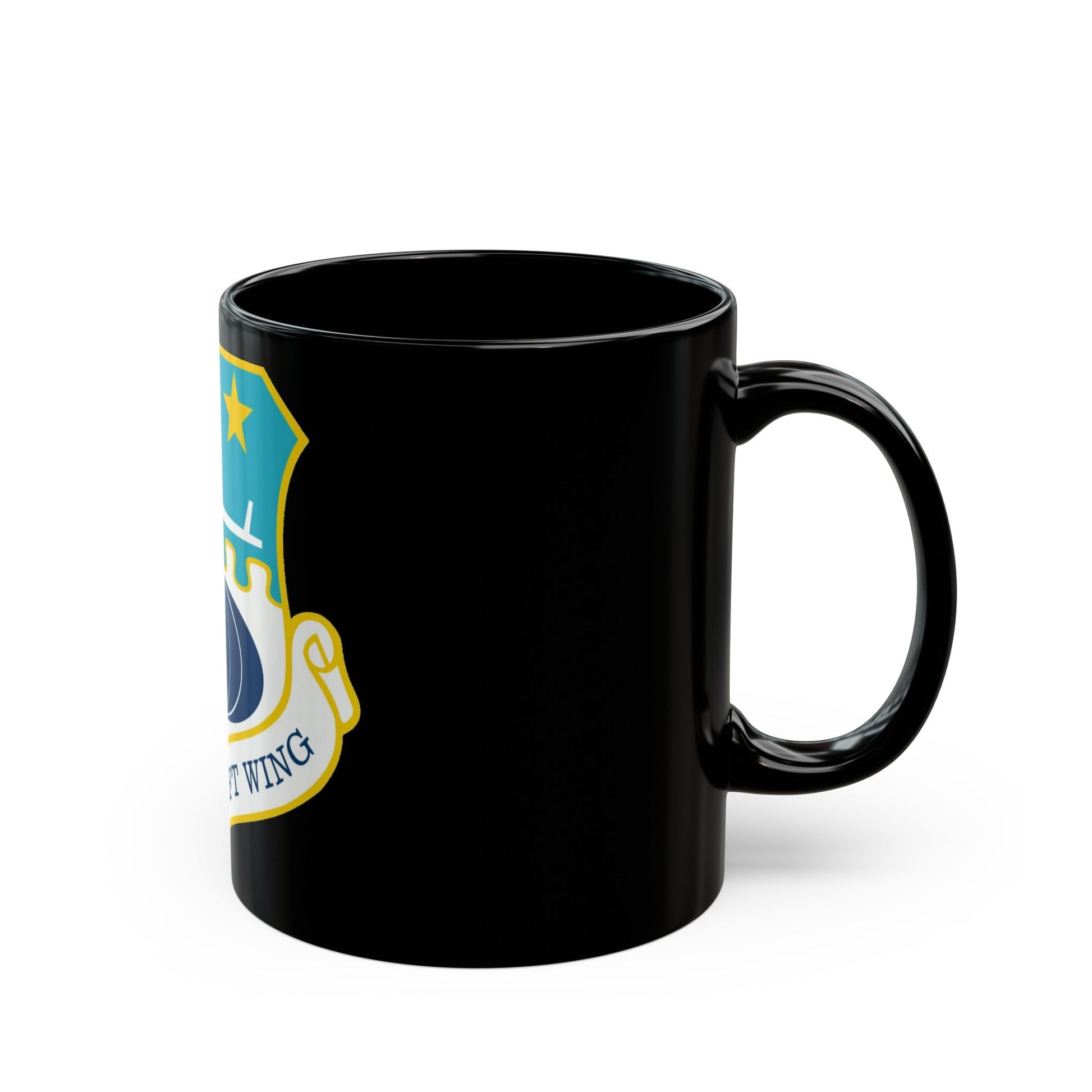 315th Airlift Wing (U.S. Air Force) Black Coffee Mug-The Sticker Space