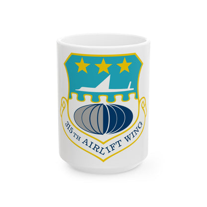 315th Airlift Wing (U.S. Air Force) White Coffee Mug-15oz-The Sticker Space