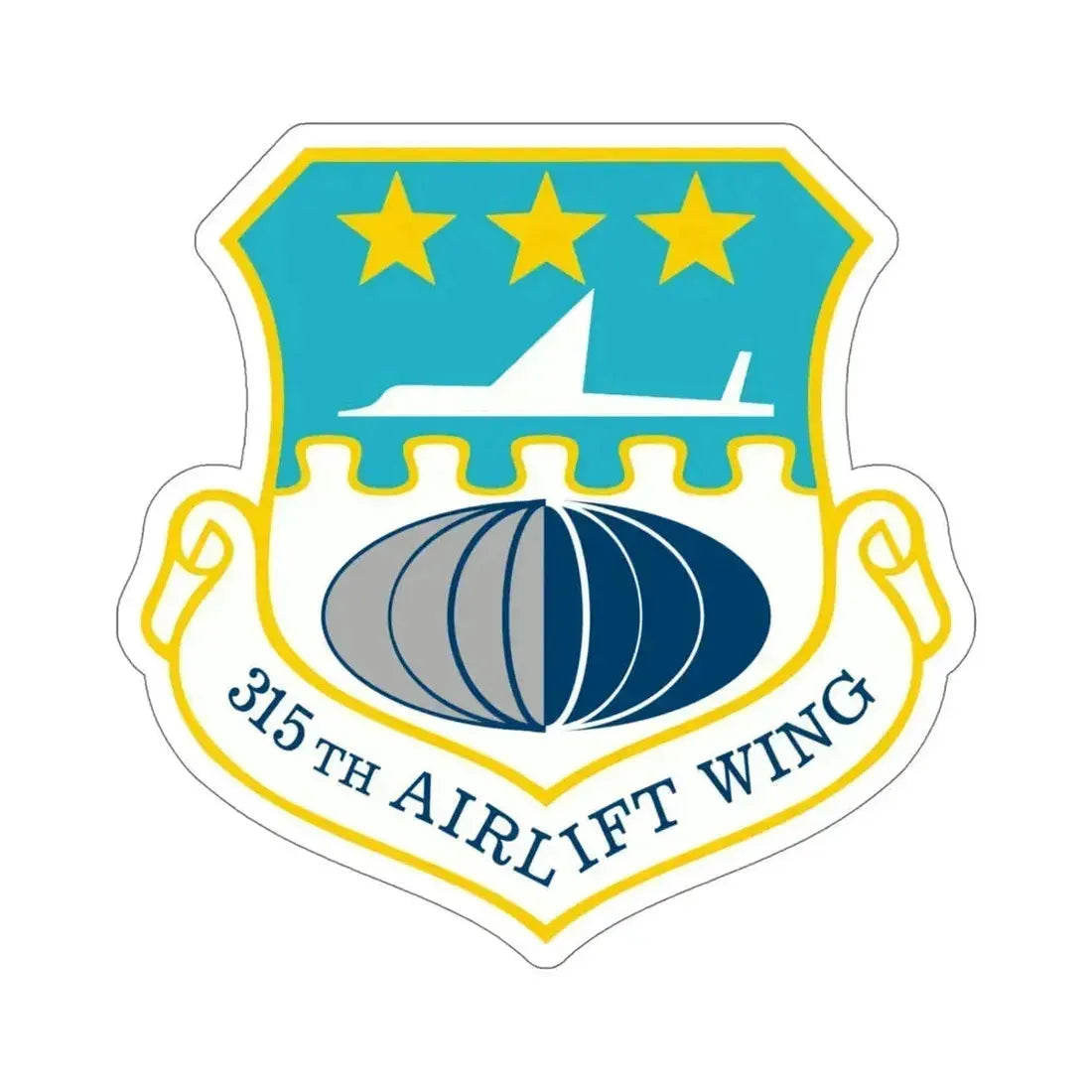 315th Airlift Wing (U.S. Air Force) STICKER Vinyl Die-Cut Decal 6 Inch - The Sticker Space