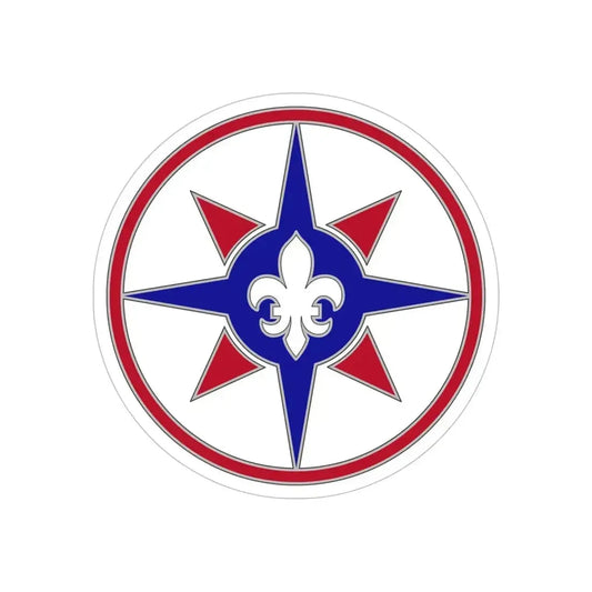 316 Sustainment Command (U.S. Army) REVERSE PRINT Transparent Die-Cut STICKER 6 Inch Die-Cut Transparent - The Sticker Space