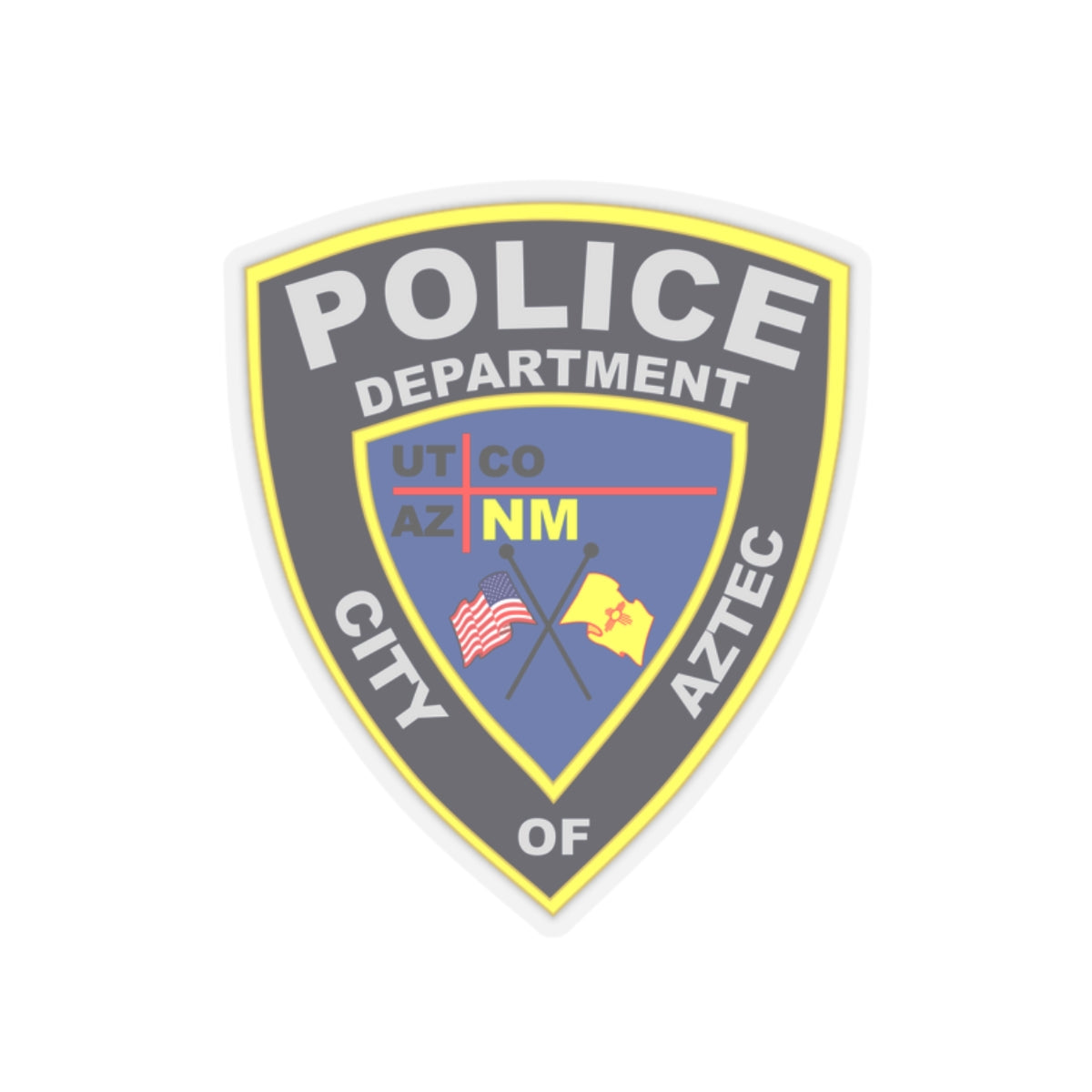 Aztec New Mexico Police Department - STICKER Vinyl Kiss-Cut Decal