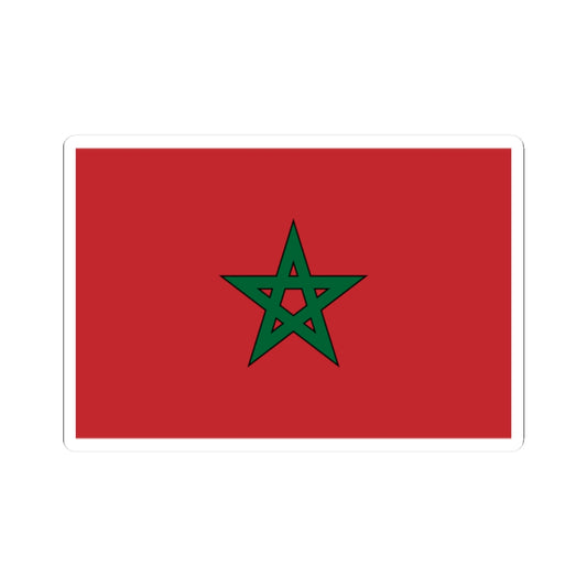 Flag of Morocco solid (Morocco) STICKER Vinyl Kiss-Cut Decal