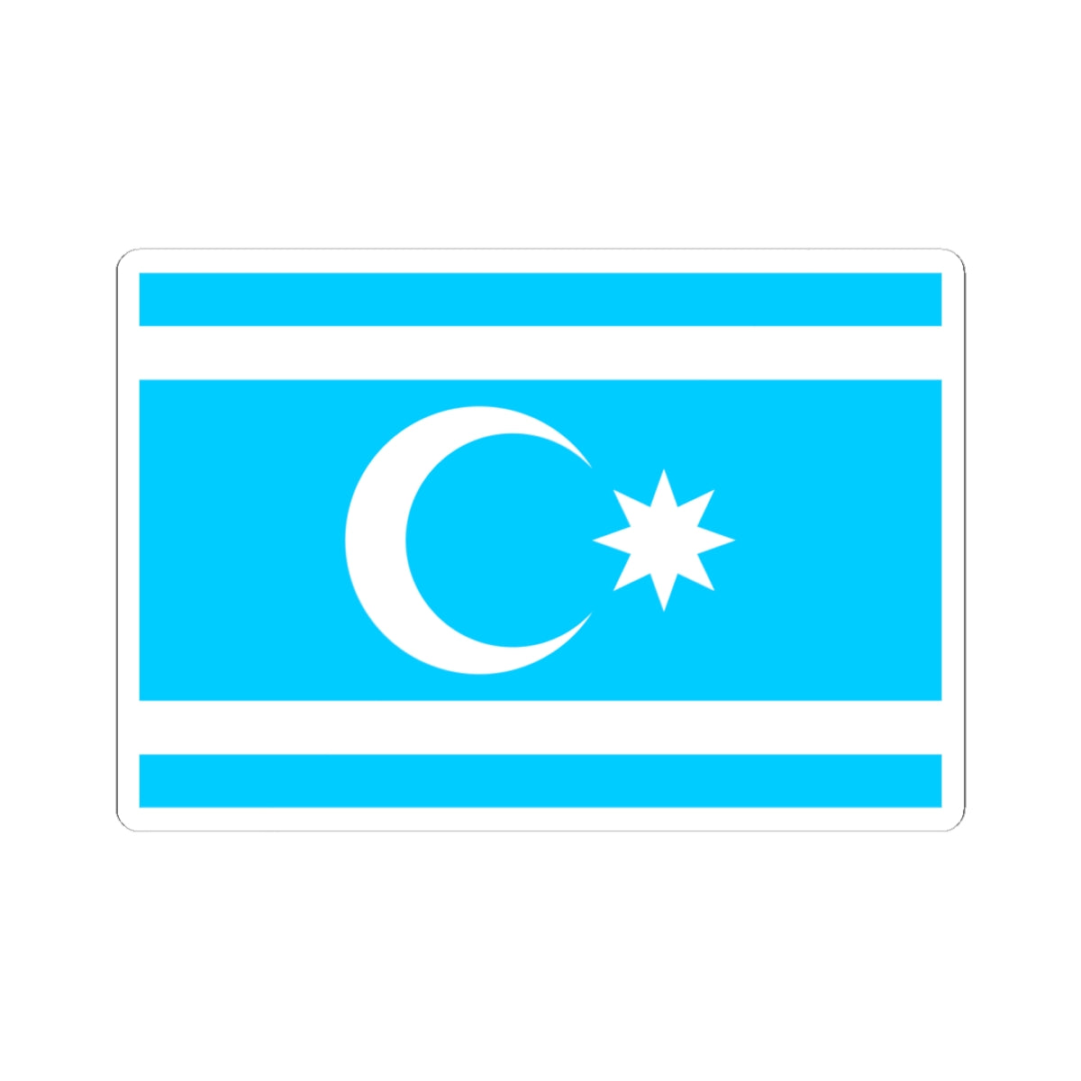 Flag of Iraqi Turkmans (Iraq) STICKER Vinyl Kiss-Cut Decal
