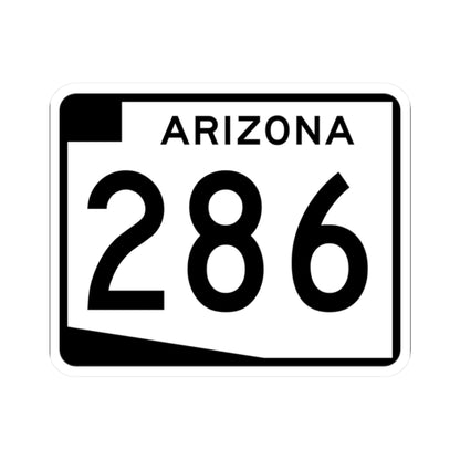 Arizona 286 (Arizona) (Road Sign) STICKER Vinyl Kiss-Cut Decal