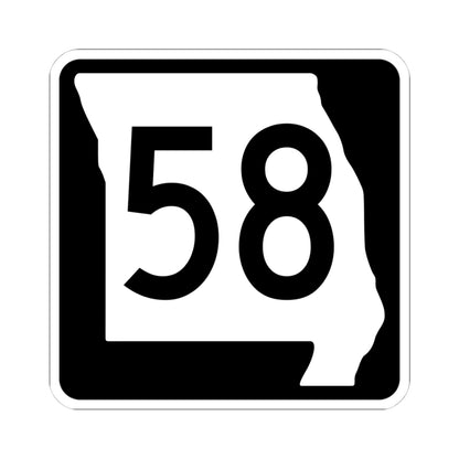 MO-58 (Missouri) (Road Sign) STICKER Vinyl Kiss-Cut Decal