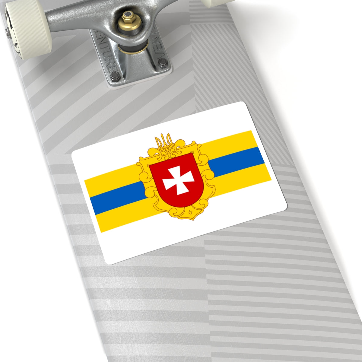 Flag of Rivne Oblast (Ukraine) STICKER Vinyl Kiss-Cut Decal