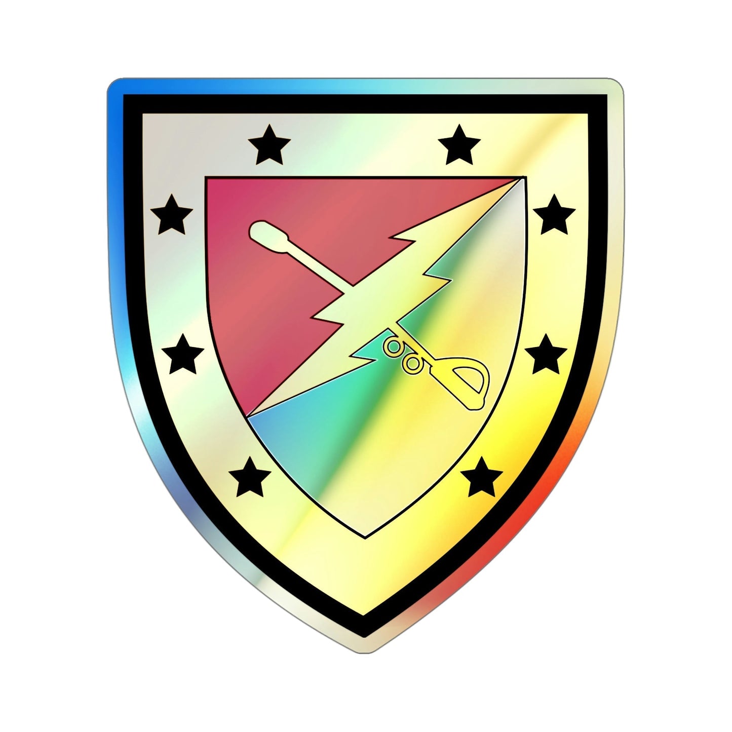 316th Cavalry Brigade (U.S. Army) Holographic STICKER Die-Cut Vinyl Decal-4 Inch-The Sticker Space