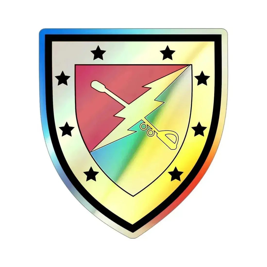 316th Cavalry Brigade (U.S. Army) Holographic STICKER Die-Cut Vinyl Decal 3 Inch Holographic - The Sticker Space