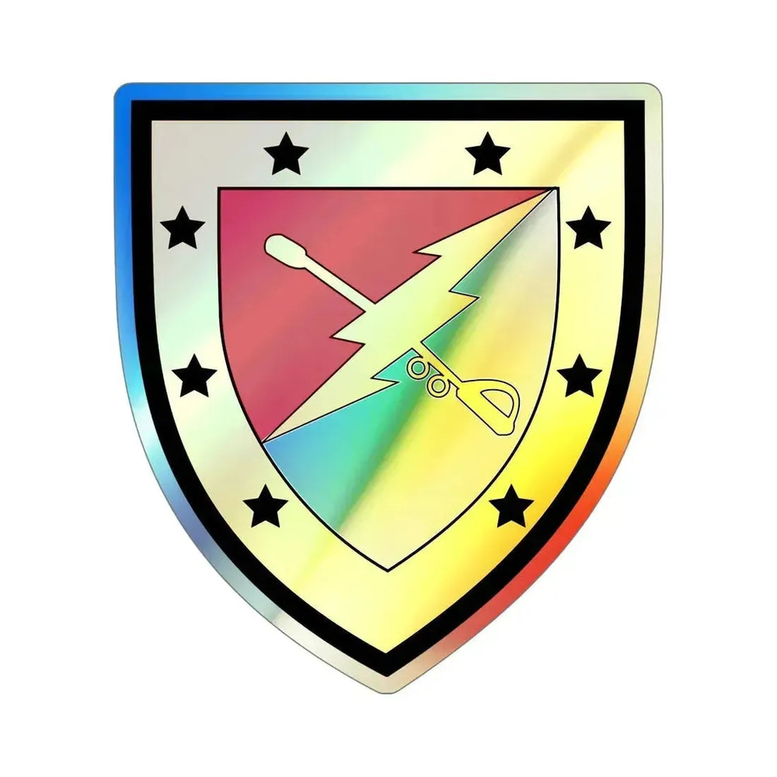 316th Cavalry Brigade (U.S. Army) Holographic STICKER Die-Cut Vinyl Decal 6 Inch Holographic - The Sticker Space