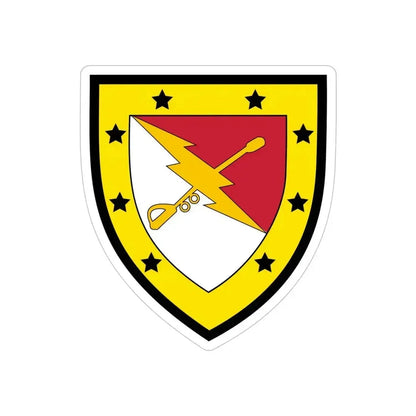 316th Cavalry Brigade (U.S. Army) REVERSE PRINT Transparent Die-Cut STICKER 5 Inch Die-Cut Transparent - The Sticker Space