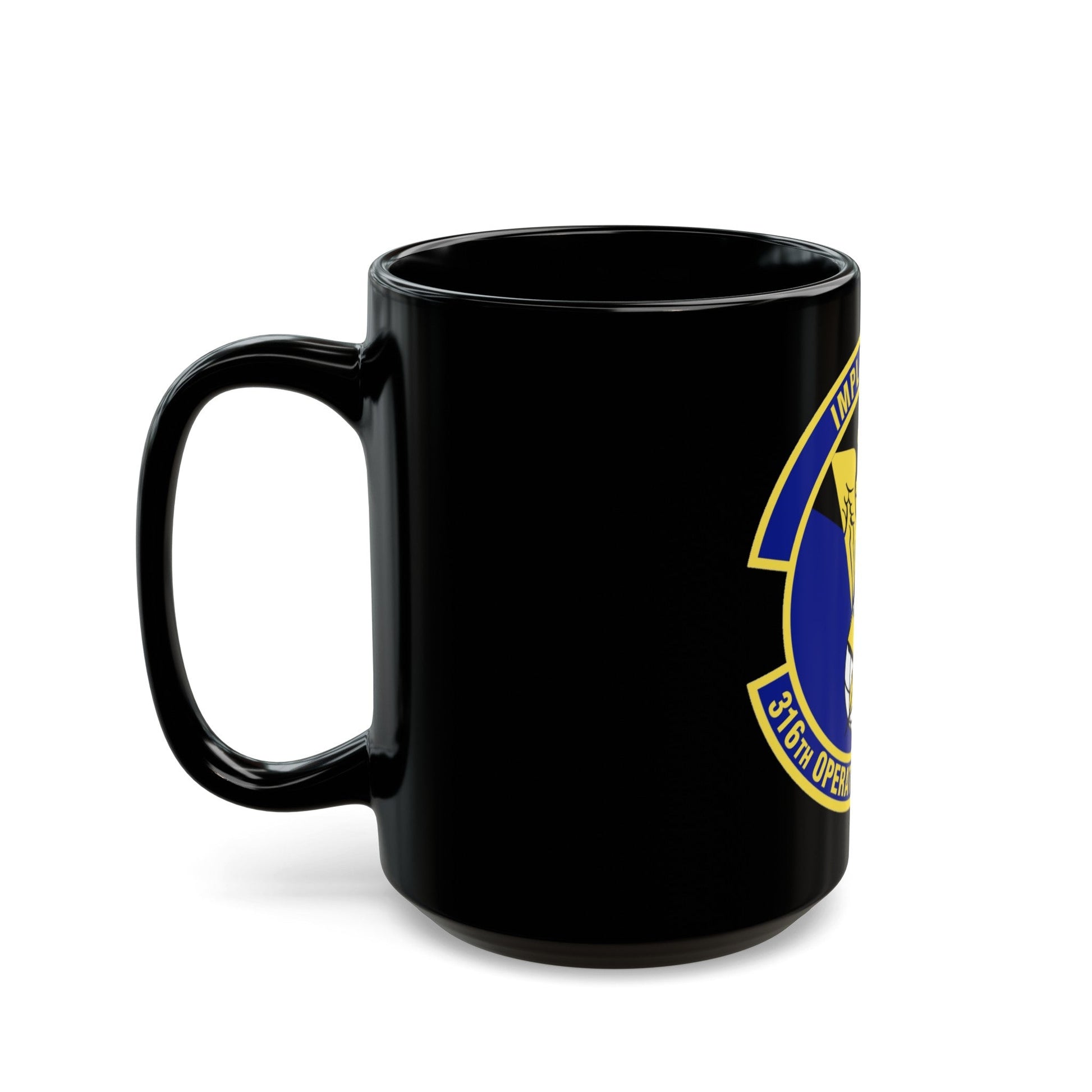 316th Operations Support Squadron (U.S. Air Force) Black Coffee Mug-The Sticker Space