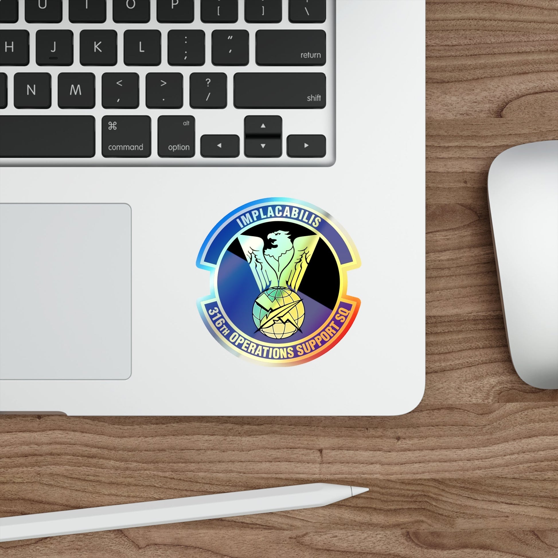 316th Operations Support Squadron (U.S. Air Force) Holographic STICKER Die-Cut Vinyl Decal-The Sticker Space