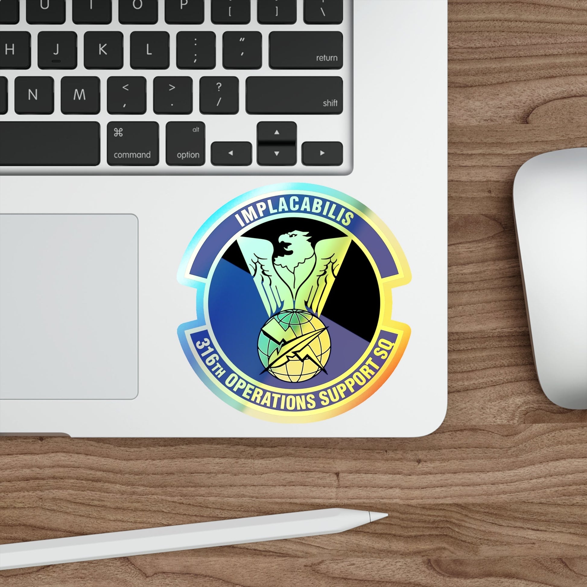 316th Operations Support Squadron (U.S. Air Force) Holographic STICKER Die-Cut Vinyl Decal-The Sticker Space