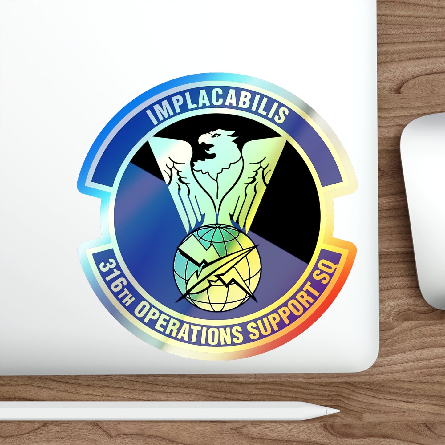 316th Operations Support Squadron (U.S. Air Force) Holographic STICKER Die-Cut Vinyl Decal-The Sticker Space