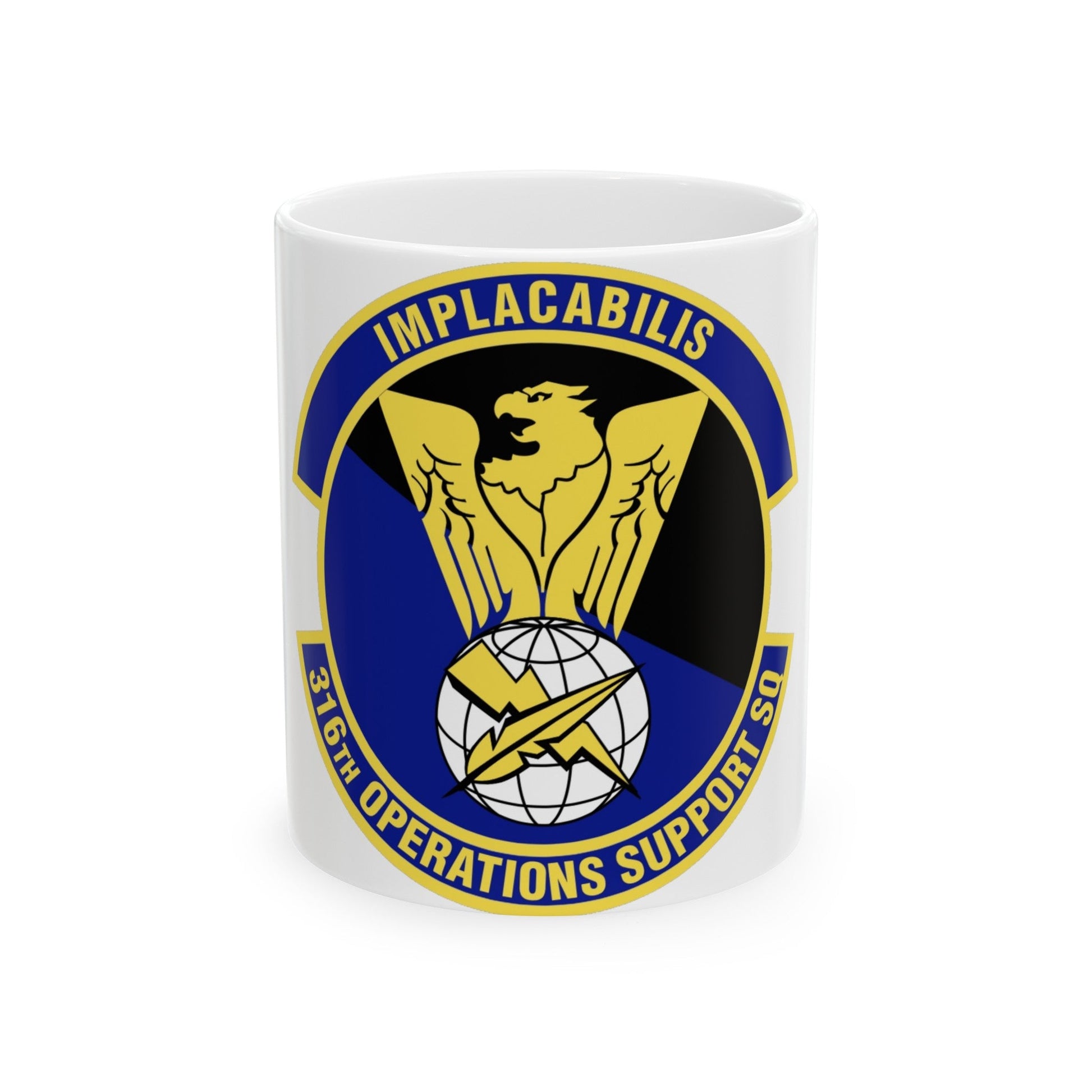 316th Operations Support Squadron (U.S. Air Force) White Coffee Mug-11oz-The Sticker Space